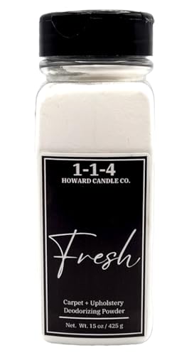 Fresh Linen Upholstery Deodorizer Powder with Essential Oils