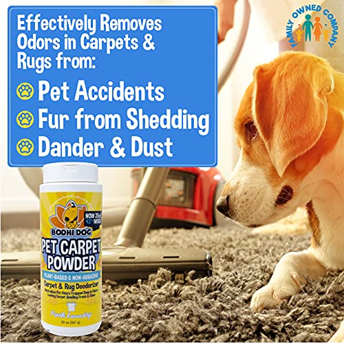 Natural Dog Odor Carpet Powder - Fresh Laundry