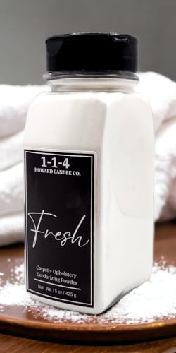 Fresh Linen Upholstery Deodorizer Powder with Essential Oils