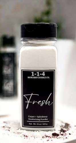 Fresh Linen Upholstery Deodorizer Powder with Essential Oils