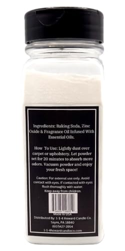 Fresh Linen Upholstery Deodorizer Powder with Essential Oils