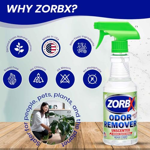 ZORBX Unscented Advanced Odor Eliminator Spray