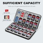 FYY Nintendo Switch Game Case Holder - Black