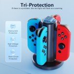 HONCAM 4-in-1 Joycon Charging Dock for Switch
