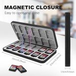 FYY Nintendo Switch Game Case Holder - Black