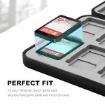 FYY Nintendo Switch Game Case Holder - Black