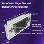 Retro Handheld Mega Drive Console with 30 Games