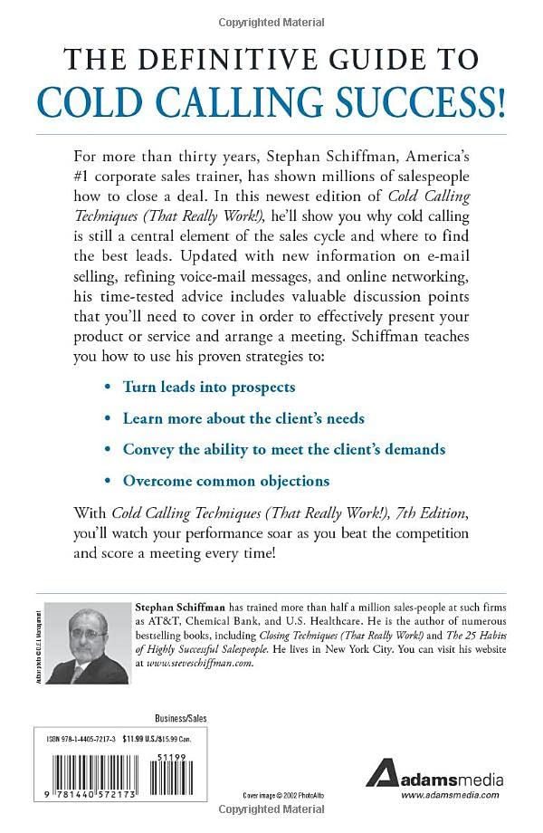 Cold Calling That Really Works by Schiffman (English)