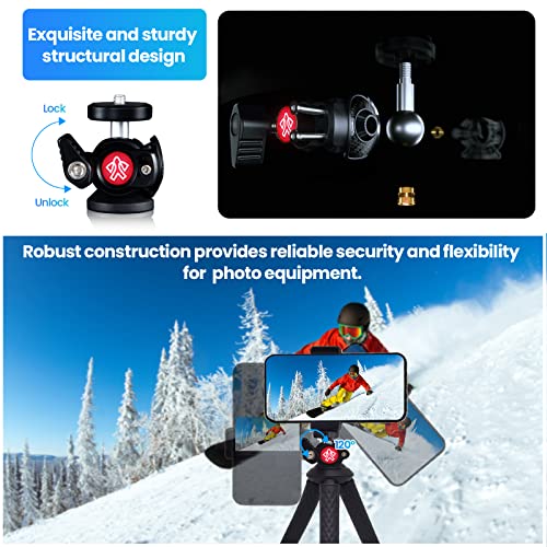 Flexible tripod for phones and cameras
