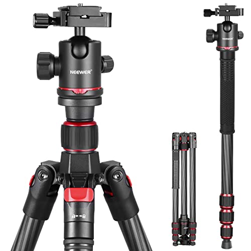 NEEWER 66" Carbon Fiber Tripod with Panorama Ball Head