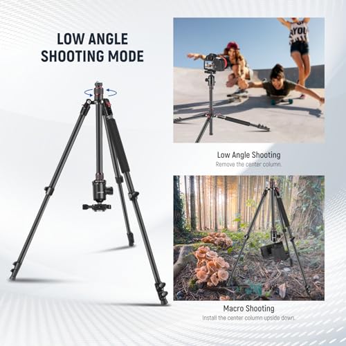 NEEWER 77" Aluminum Tripod Monopod for DSLR/Phone