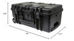 Weatherproof hard case with customizable foam
