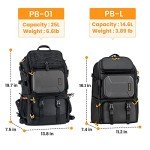 TARION 2-in-1 Camera Backpack with Bonus Bag