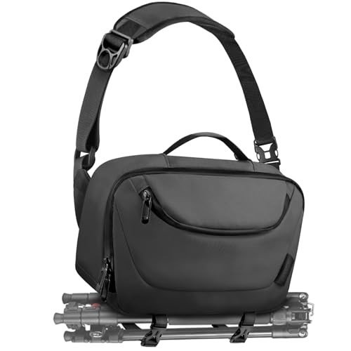 TAAOKA Waterproof Camera Sling Bag with Tripod