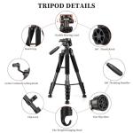 JOILCAN 74" Heavy Duty Camera Tripod Stand
