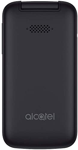 Alcatel SMARTFLIP 4052R | 4G LTE | 4GB Flip-Phone | Bluetooth, WiFi, Big Buttons | Carrier locked to AT&T. Phone is not unlocked - Volcano Black