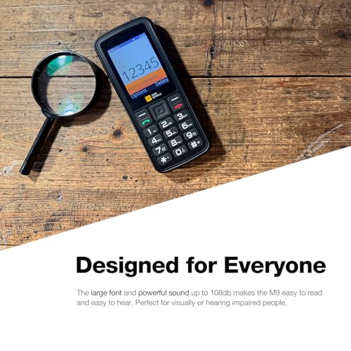 AGM M9 Rugged Basic Cell Phone, 4G Feature Phone, Simple Mobile Phones, Waterproof, Drop-Proof, Large Buttons, Large Font, Speed Dial, 3 Card Slots, FM Radio, w/Flashlight, 1000mAh, for T-Mobile Only