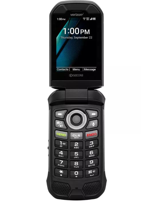 Kyocera DuraXV Extreme+ Rugged Flip Phone-Black-Verizon (Renewed)