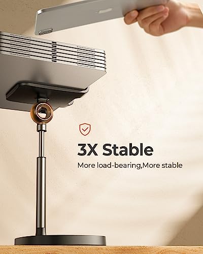 LISEN Cell Phone Stand Adjustable Phone Holer for Desk, Computer Office Desk Accessories for iPhone 16 Holder Women Kitchen Essentials Fits All Mobile Phones Switch Kindle iPads Tablet 4-10in