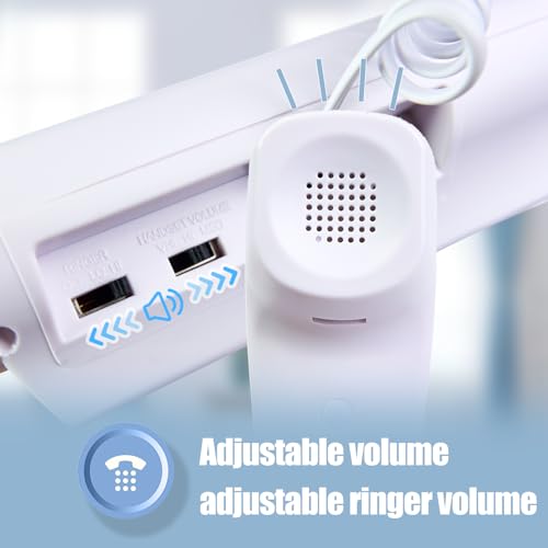 Excelltel Big Button Phone for Seniors, Corded Landline Telephone with Handsfree Function and 9 Groups of Memory, One-Touch Dialling,Suitable People with Vision Disorders/Hearing Damage (EX-LD-858HF)