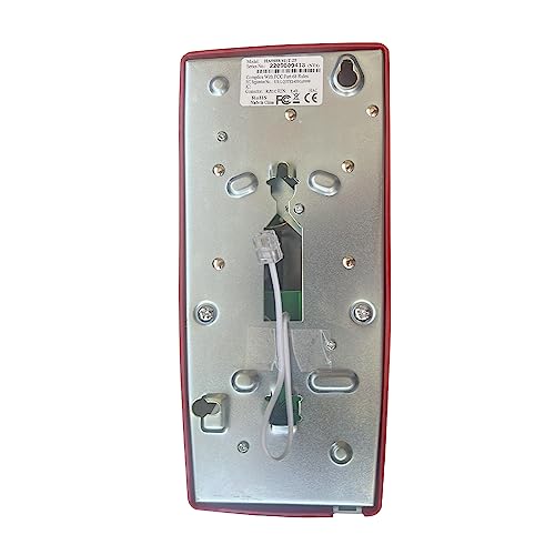 Emergency Wall Telephone Pre-programmed to Auto Dial 911 - RED