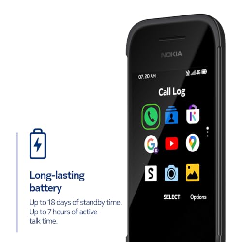 Nokia 2780 Flip | Unlocked | Universally Compatible with All Mobile Carriers | Black