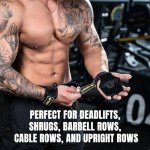 MANUEKLEAR Gym Straps Weight Lifting, Double Leather Lifting Straps for Men Deadlift with Cushion Wrist Loop, Gym Lifting Wrist Wraps for Weightlifting