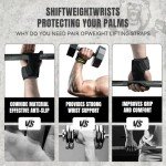 MANUEKLEAR Gym Straps Weight Lifting, Double Leather Lifting Straps for Men Deadlift with Cushion Wrist Loop, Gym Lifting Wrist Wraps for Weightlifting