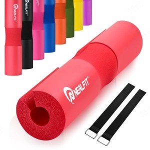 NEALFIT Barbell Pad Squat Pad for Squats—Squat Bar Pad—Great for Weightlifting,Lunges and Hip Thrusts—Foam Sponge Pad—Fit Standard and Olympic Bars Perfectly