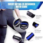 MANUEKLEAR Blood Flow Restriction Bands with Non Slip for Working Out to Occlusion Training, Exercise Glutes, Booty