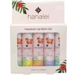 Hanalei Lip Balm and Moisturizer - Natural Kukui Oil, Beeswax Lip Moisturizer - Replenish and Repair Dry, Chapped Lips - Variety Pack (5 Tubes)