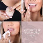 Hanalei Vegan and Cruelty-Free Sugar Lip Scrub Exfoliator - Hawaiian Cane Sugar, Kukui Oil, Shea Butter - Exfoliate, Smooth, Rejuvenate Lips - Made in USA - Lip Care (22 g)