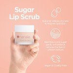 Hanalei Vegan and Cruelty-Free Sugar Lip Scrub Exfoliator - Hawaiian Cane Sugar, Kukui Oil, Shea Butter - Exfoliate, Smooth, Rejuvenate Lips - Made in USA - Lip Care (22 g)