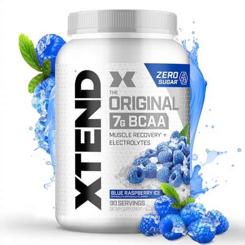 Scivation Xtend Original BCAA, Blue Raspberry Ice, 90 Servings, 1260 gm