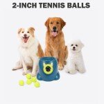 Adjustable Dog Toy Ball Launcher with 6 Balls