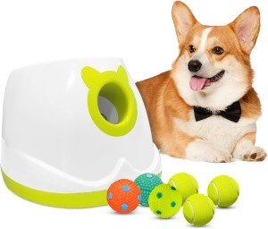 Automatic Dog Ball Launcher Toy with 6 Balls