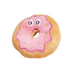Plush Donut Dog Toy - Bite Resistant Fun