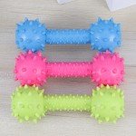 3-Pack Puppy Chew Dumbbell Toys in Yellow
