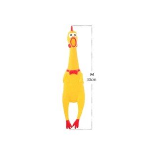 Squeaky Rubber Chicken Dog Chew Toy
