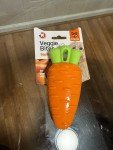 Fofos Carrot Veggies Bites Squeaky Dog Toy