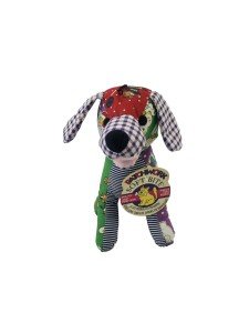 Colorful Plush Patchwork Soft Bite Dog Toy