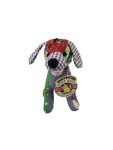 Colorful Plush Patchwork Soft Bite Dog Toy