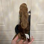 goDog Bite-Activated Plush Ape Squeaker Toy