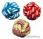 Cotton Dog Rope Ball Toys - 3 Pack