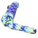 Rubber Cylinder Dog Chew Toy with Rope