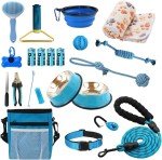 PupLuxe Blue Puppy Starter Kit - 22 Pieces