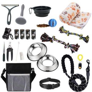 PupLuxe 22-Piece Black Puppy Training Kit
