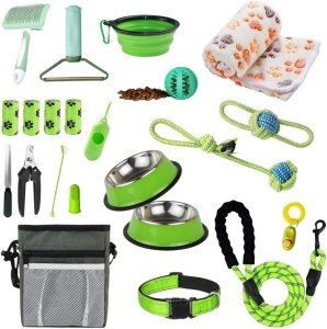 PupLuxe 22-Piece Green Puppy Training Kit
