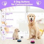 8-Pack Dog Communication Buttons for Talking Pets
