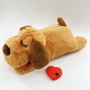 Plush Puppy Heartbeat Toy for Anxiety Relief